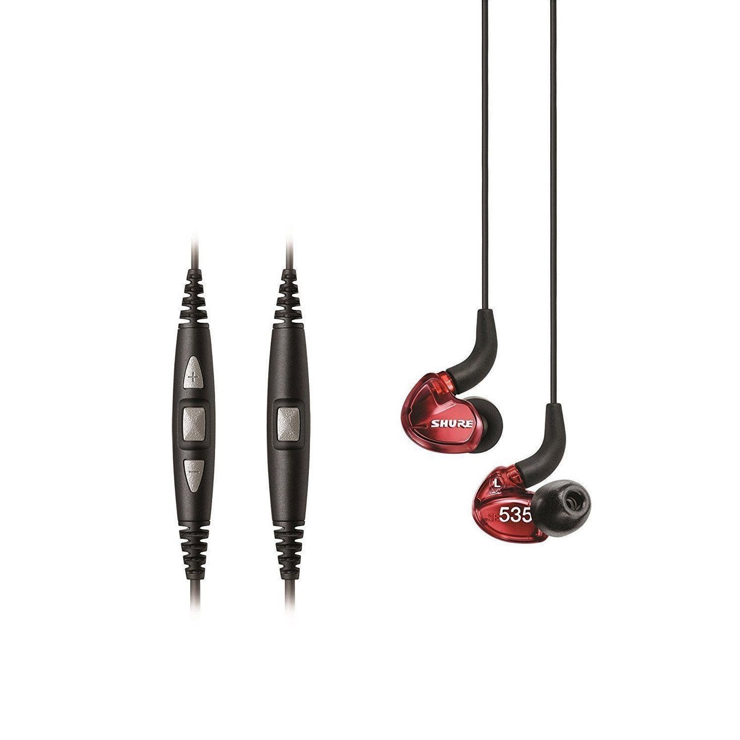 Shure SE535LTD Limited Edition Red Sound Isolating Earphones with Remote + Mic