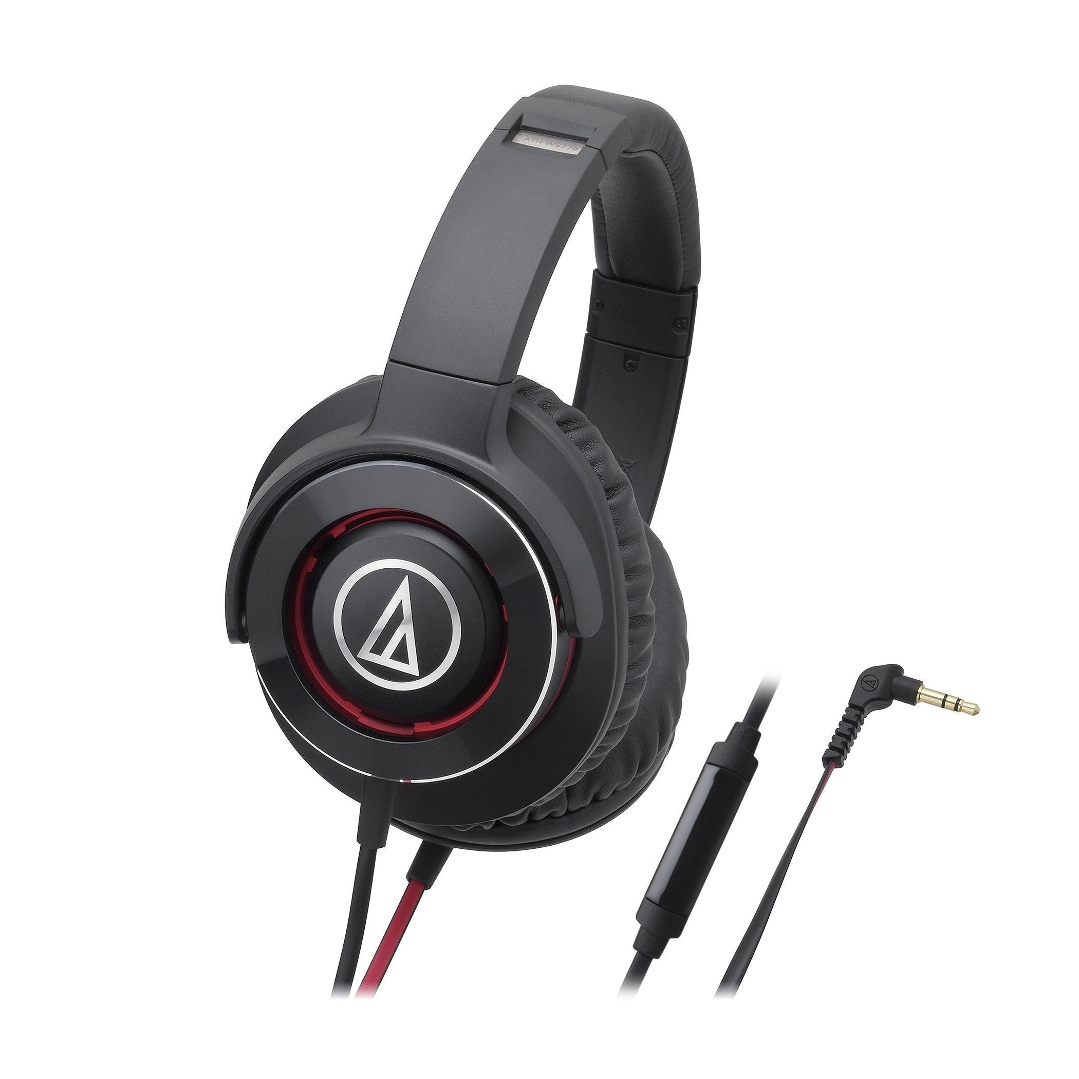 Audio Technica ATH-WS770iSBRD Solid Bass Over-Ear Headphones with In-line Mic & Control