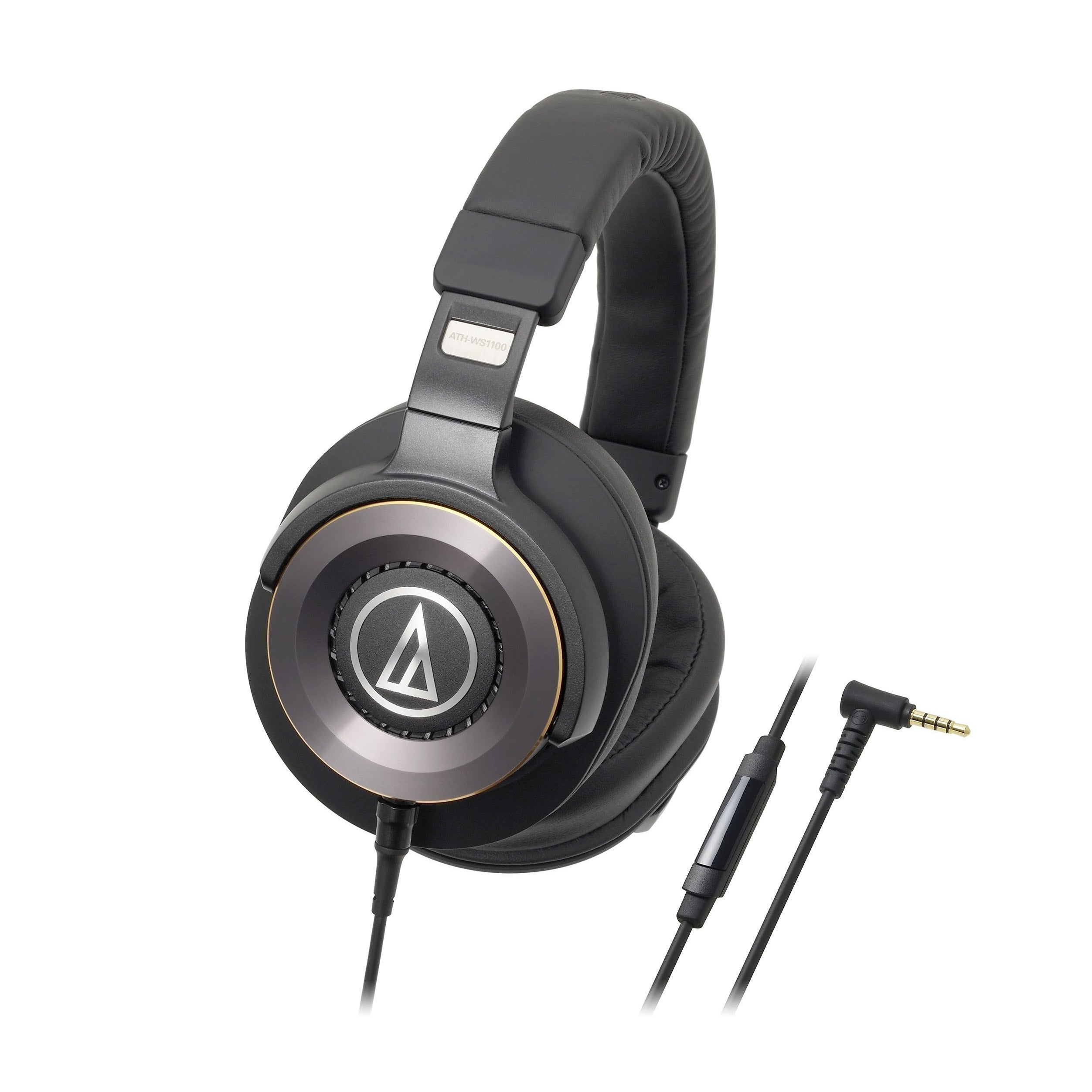 Audio Technica ATH-WS1100iS Solid Bass Over-Ear Headphones with In-line Mic & Control
