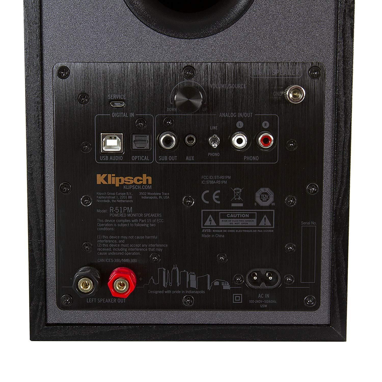Klipsch R-51PM Powered Bluetooth Speakers - Pair